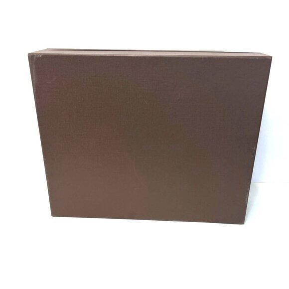 Louis Vuitton Empty Chocolate Brown Box Large 17W x 14D x 4.5H Storage Display - Picture 5 of 16
